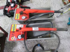 2 X RIDGID HAND PRESSURE TEST PUMPS.