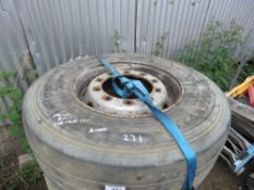 3 X SUPER SINGLE WHEELS AND TYRES 385/65R22 SIZE WITH "OFFEST" RIMS FOR GRAB LORRIES ETC. THIS LOT I