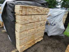 EXTRA LARGE PACK OF UNTREATED VENTIAN FENCING TIMBER SLATS 45MM WIDTH X 1.73M LENGTH APPROX.