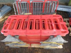 22 X CHAPTER 8 PLASTIC CROWD BARRIERS.THIS LOT IS SOLD UNDER THE AUCTIONEERS MARGIN SCHEME, THEREFOR