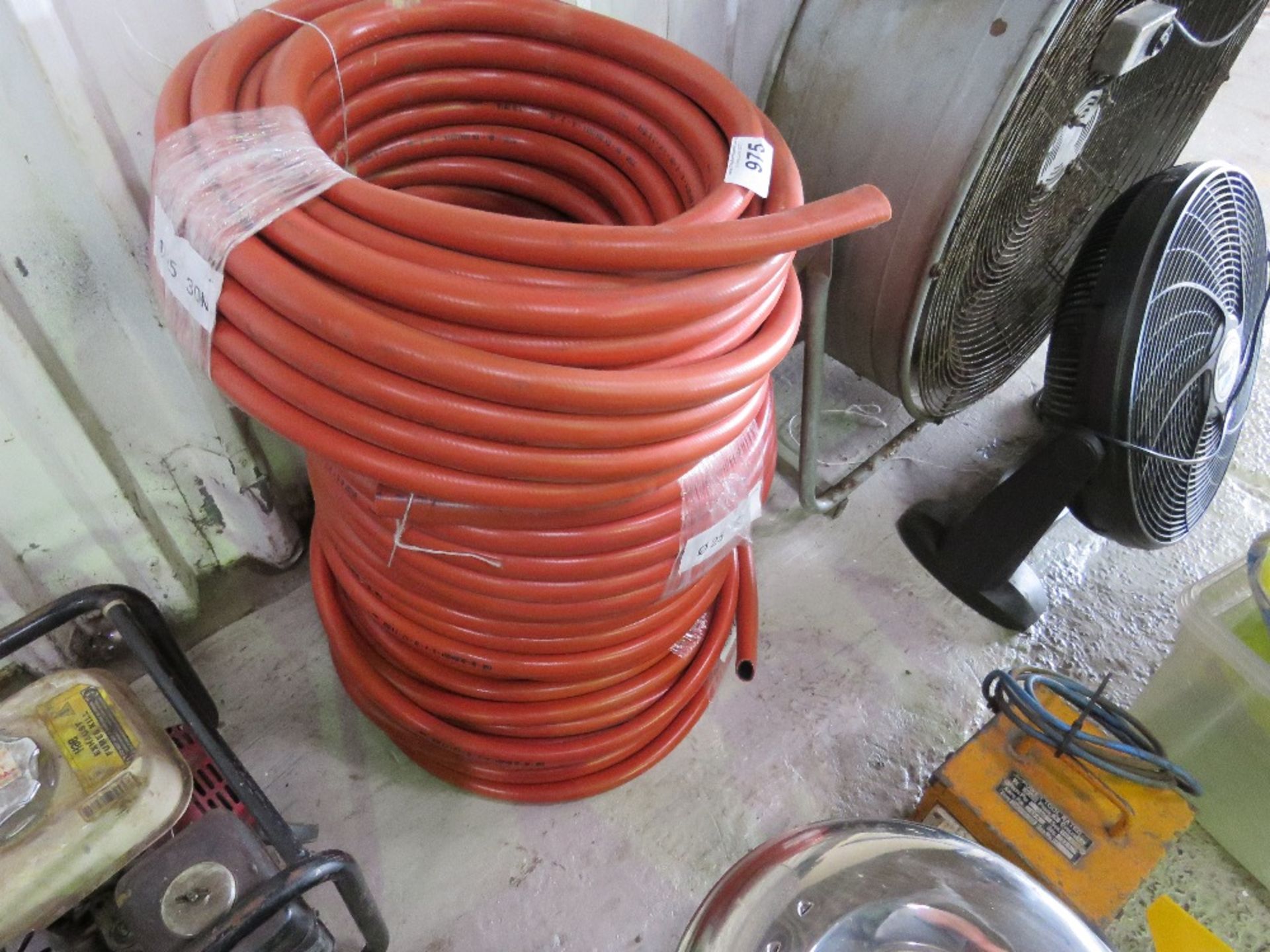 4 X ROLLS OF 30METRE LENGTH FIRE HOSE, UNUSED.