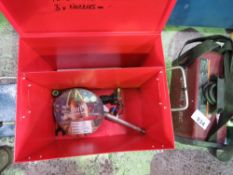 BOX OF ASSORTED GAS CUTTING EQUIMPENT ETC.