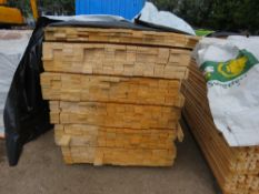 EXTRA LARGE PACK OF TIMBER FENCING SLATS: 70MM X 20MM APPROX @ 1.8METRES LENGTH APPROX.
