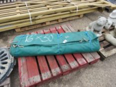 LARGE HEAVY DUTY TARPAULIN SHEET 16FT X 30FT APPROX. THIS LOT IS SOLD UNDER THE AUCTIONEERS MARGIN S