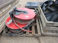 3 X FIRE HOSE REELS. THIS LOT IS SOLD UNDER THE AUCTIONEERS MARGIN SCHEME, THEREFORE NO VAT WILL BE