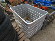 ALUMINIUM WAREHOUSE BIN TROLLEY, SOURCED FROM COMPANY LIQUIDATION. THIS LOT IS SOLD UNDER THE AUCTIO