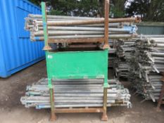 LARGE QUANTITY OF LEADA ACROW QUICK STAGE STYLE SCAFFOLDING ITEMS, CONTAINED IN 20 X STILLAGES. THIS