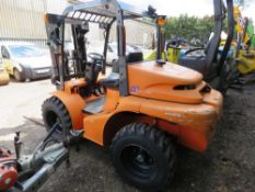 MAST EXPLORER H20DL 2WD ROUGH TERRAIN FORKLIFT TRUCK, YEAR 2007. 2706 REC HOURS. SN:2HD6429B. SIDE S