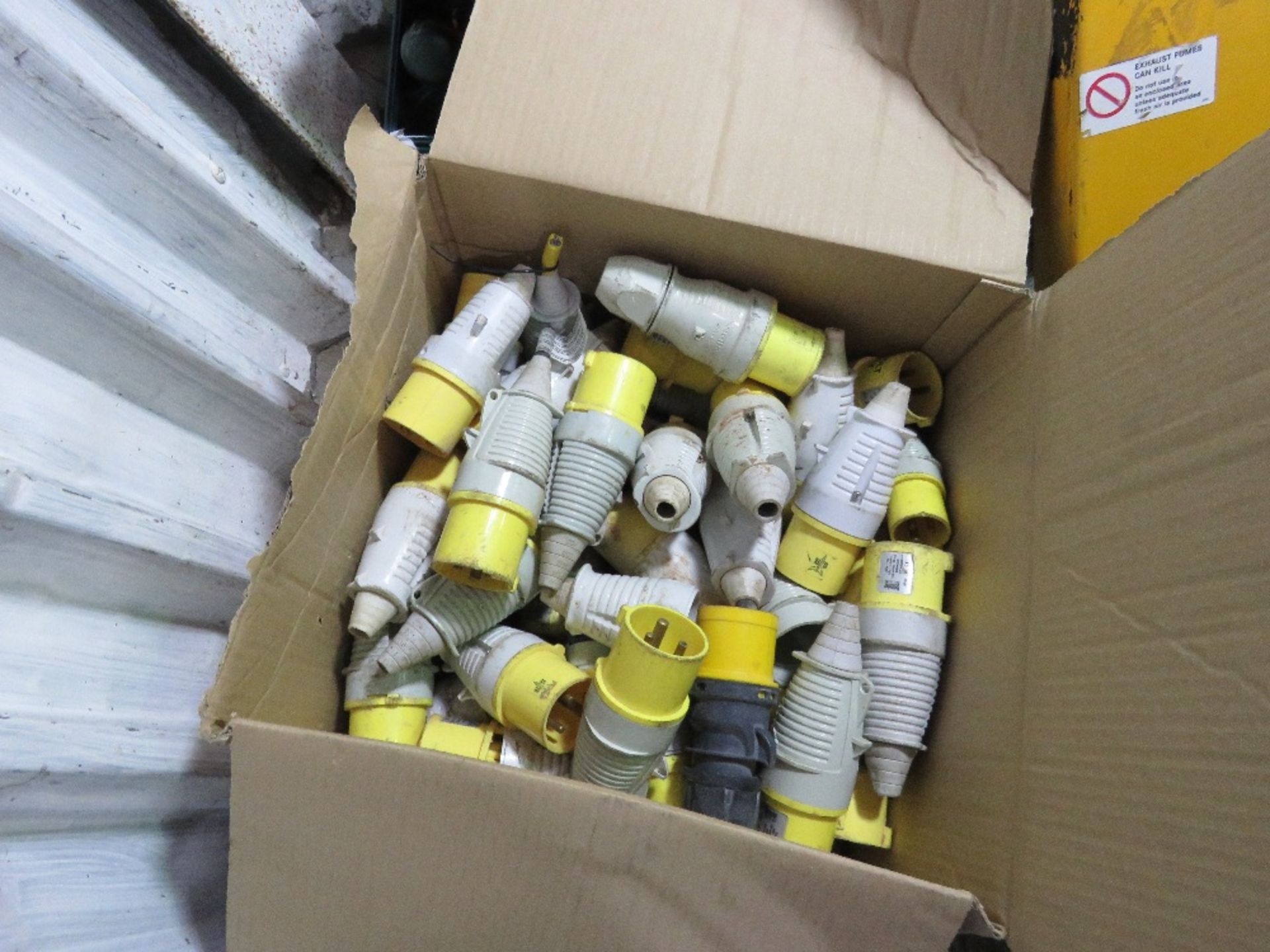 BOX OF ASSORTED 110VOLT PLUGS AS SHOWN. - Image 2 of 2