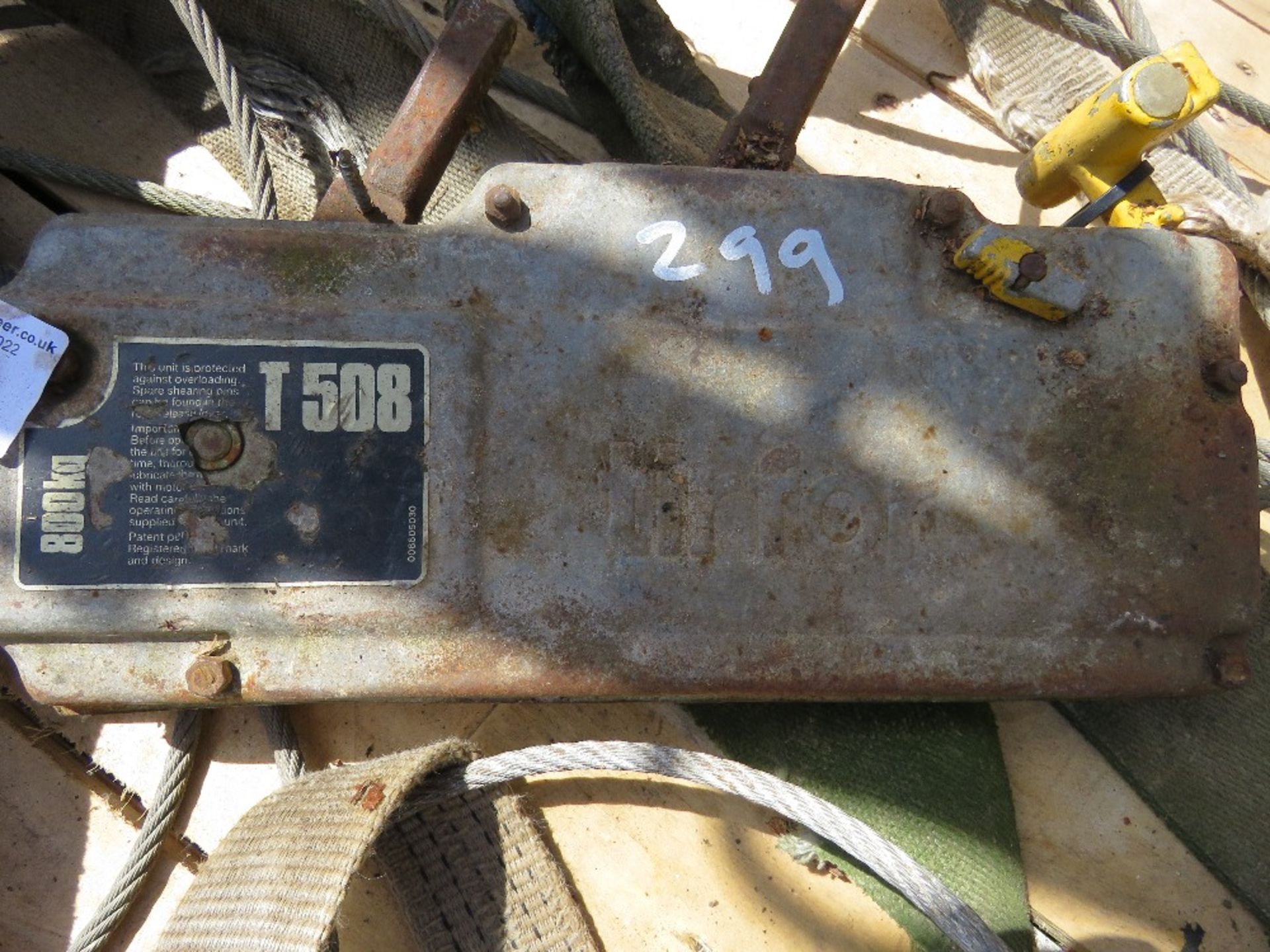 TIRFOR TYPE WINCH UNIT. THIS LOT IS SOLD UNDER THE AUCTIONEERS MARGIN SCHEME, THEREFORE NO VAT WILL - Image 3 of 3