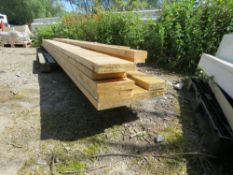 LARGE BUNDLE OF ASSORTED BUILDING TIMBERS/JOISTS 12-17FT LENGTH. THIS LOT IS SOLD UNDER THE AUCTIONE