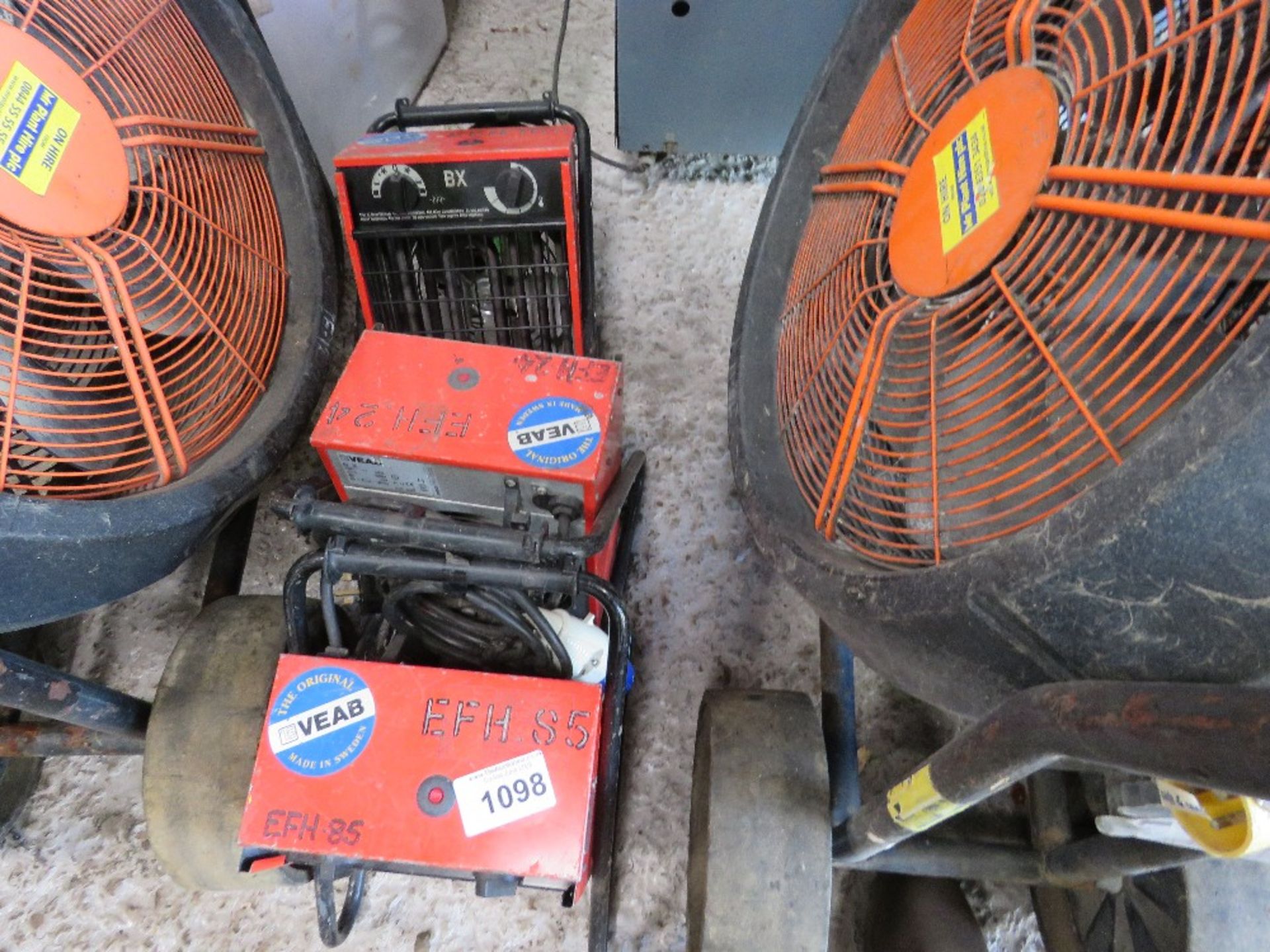 3 X 240VOLT FAN HEATERS. - Image 2 of 4