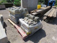 2 X PALLETS OF HERAS TYPE FENCE BASES/FEET. THIS LOT IS SOLD UNDER THE AUCTIONEERS MARGIN SCHEME, TH
