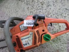 HUSQVARNA PETROL ENGINED CHAINSAW. THIS LOT IS SOLD UNDER THE AUCTIONEERS MARGIN SCHEME, THEREFORE N