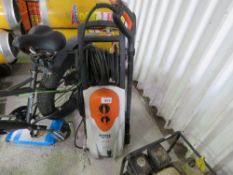 stihl re142 pressure washer, 240volt powered. THIS LOT IS SOLD UNDER THE AUCTIONEERS MARGIN SCHEME,