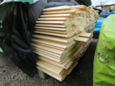 LARGE PACK OF UNTREATED SHIPLAP TIMBER CLADDING BOARDS 95MM WIDTH X 1.83M APPROX.