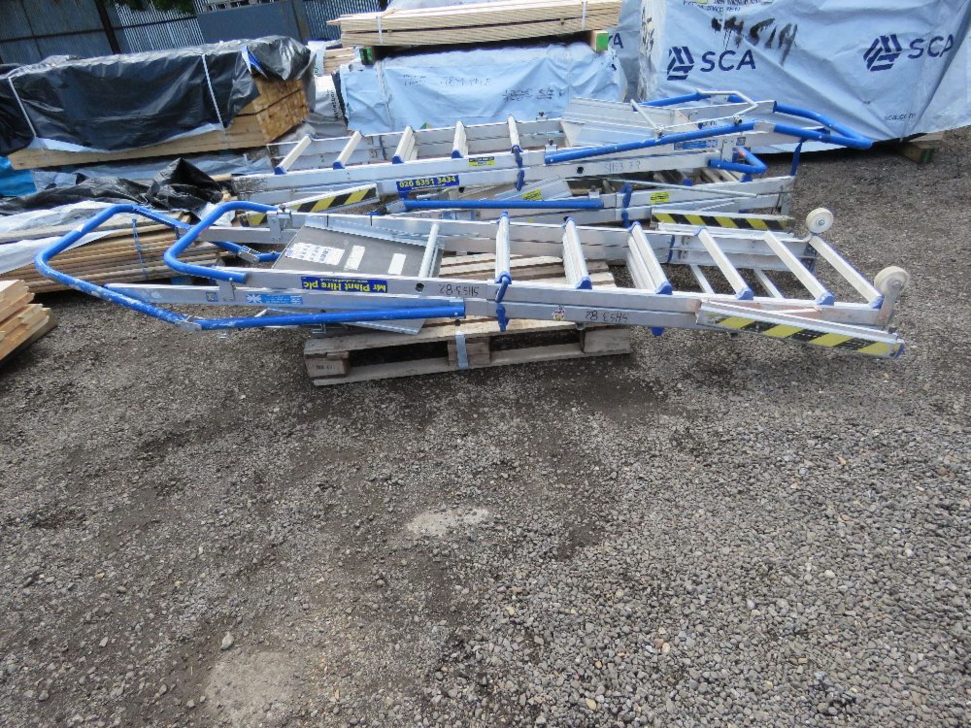 LARGE SET OF CLOW ADJUSTABLE STEP LADDERS. - Image 2 of 3