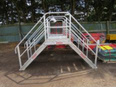 ALUMINIUM PEDESTRIAN ACCESS BRIDGE UNIT, 10FT SPAN APPROX. THIS LOT IS SOLD UNDER THE AUCTIONEERS MA