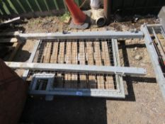 1 X GALVANISED GATE 1.1M WIDE X 1.35M HEIGHT WITH 2 POSTS.