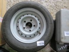 TRAILER WHEEL AND TYRE 155-70R120.