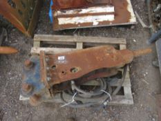 EXCAVATOR BREAKER ON 45MM PINS.THIS LOT IS SOLD UNDER THE AUCTIONEERS MARGIN SCHEME, THEREFORE NO VA