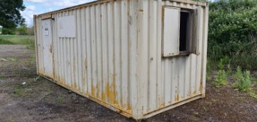 SECURE PORTABLE SITE OFFICE, 20FT LENGTH X 8FT WIDTH APPROX. S015CM.