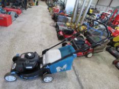 MAC ALLISTER PETROL MOWER WITH A COLLECTOR BAG.