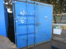 SECURE CONTAINER TYPE SITE STORE EXTERNAL SIZE 2.45M LENGTH X 2.54M HEIGHT X 1.93M WIDE APPROX.