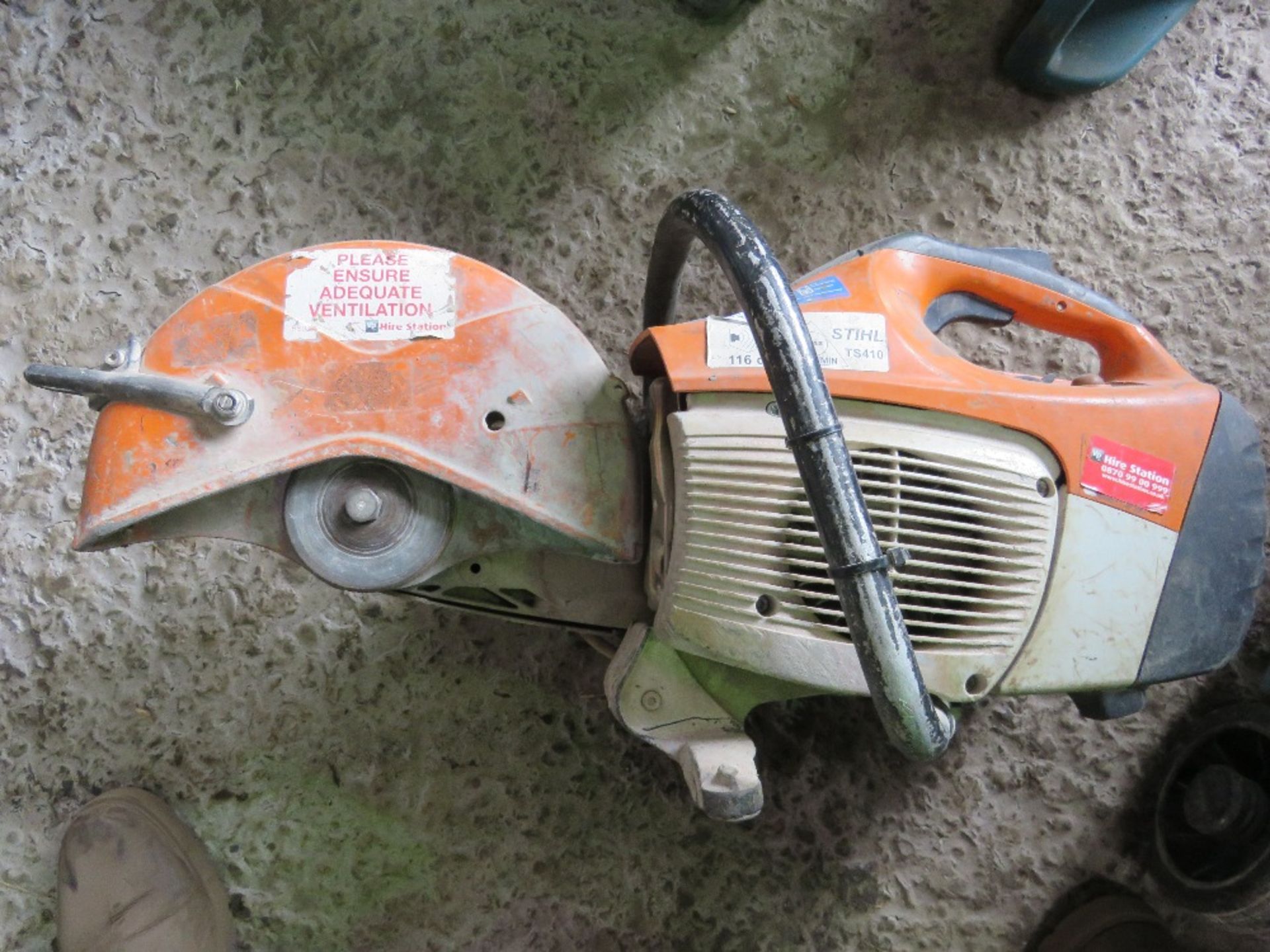 STIHL TS410 PETROL SAW. THIS LOT IS SOLD UNDER THE AUCTIONEERS MARGIN SCHEME, THEREFORE NO VAT WILL - Image 3 of 3