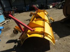 10FT WIDE SNOW PLOUGH BLADE WITH A FRAME AND RAM.