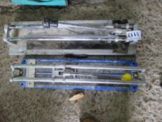 2 X TILE CUTTERS. THIS LOT IS SOLD UNDER THE AUCTIONEERS MARGIN SCHEME, THEREFORE NO VAT WILL BE CHA