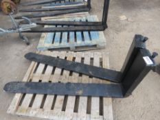 HEAVY DUTY USED FORKLIFT TINES, 20" CARRIAGE, 1.5M LENGTH APPROX.