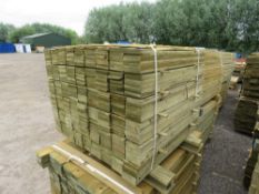 LARGE PACK OF PRESSURE TREATED FEATHER EDGE FENCE CLADDING TIMBER BOARDS: 0.9M LENGTH X 10CM WIDTH A