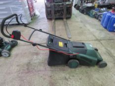 ATCO ELECTRIC MOWER WITH A COLLECTOR. THIS LOT IS SOLD UNDER THE AUCTIONEERS MARGIN SCHEME, THEREFOR