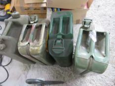 4 X JERRY CANS. THIS LOT IS SOLD UNDER THE AUCTIONEERS MARGIN SCHEME, THEREFORE NO VAT WILL BE CHARG
