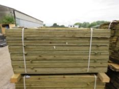 LARGE PACK OF PRESSURE TREATED FEATHER EDGE FENCE CLADDING TIMBER BOARDS: 1.5M LENGTH X 10CM WIDTH A