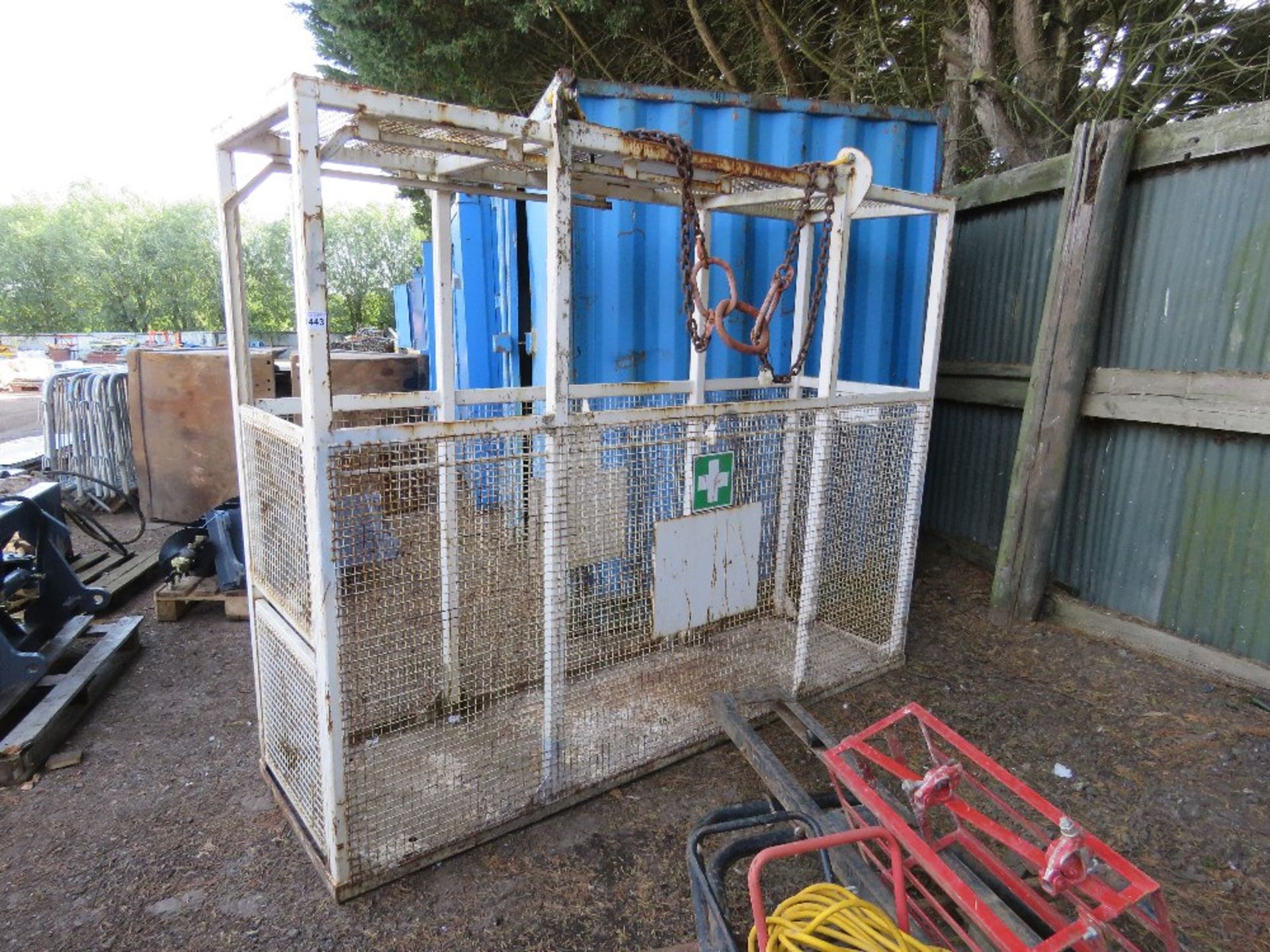 CONQUIP CRANE MOUNTED PERSONNEL EVACUATION CAGE, 2.56M LENGTH APPROX.