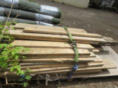 LARGE STACK OF ASSORTED PRE USED SCAFFOLD BOARDS, 4FT - 13FT LENGTH APPROX. THIS LOT IS SOLD UNDER T