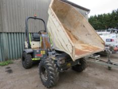 TEREX TA3 3 TONNE SWIVEL SKIP DUMPER, YEAR 2015 BUILD, 1190 REC HOURS. SN:SLBDDDKOEF6PB7528. WHEN TE