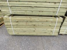 LARGE PACK OF PRESSURE TREATED FEATHER EDGE FENCE CLADDING TIMBER BOARDS: 1.8M LENGTH X 10CM WIDTH A