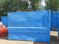 CHAIN LIFT ENCLOSED STEEL STORAGE CONTAINER 3M X 1.75M APPROX TS11 WITH KEYS. DIRECT FROM A LOC