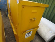 LARGE LOCKABLE COSSH STORE, PADLOCK SECURED. DIRECT FROM A LOCAL GROUNDWORKS COMPANY AS PART OF T