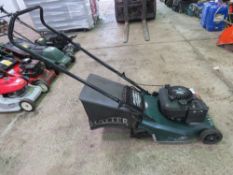 HARRIER 41 MOWER WITH A COLLECTOR. THIS LOT IS SOLD UNDER THE AUCTIONEERS MARGIN SCHEME, THEREFORE N