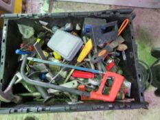 LARGE BOX OF ASSORTED TOOLS AND SUNDRIES THIS LOT IS SOLD UNDER THE AUCTIONEERS MARGIN SCHEME, THER