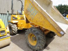 THWAITES 6 TONNE STRAIGHT TIP SITE DUMPER YEAR 2008 BUILD. PN:6D11. WHEN TESTED WAS SEEN TO DRIVE