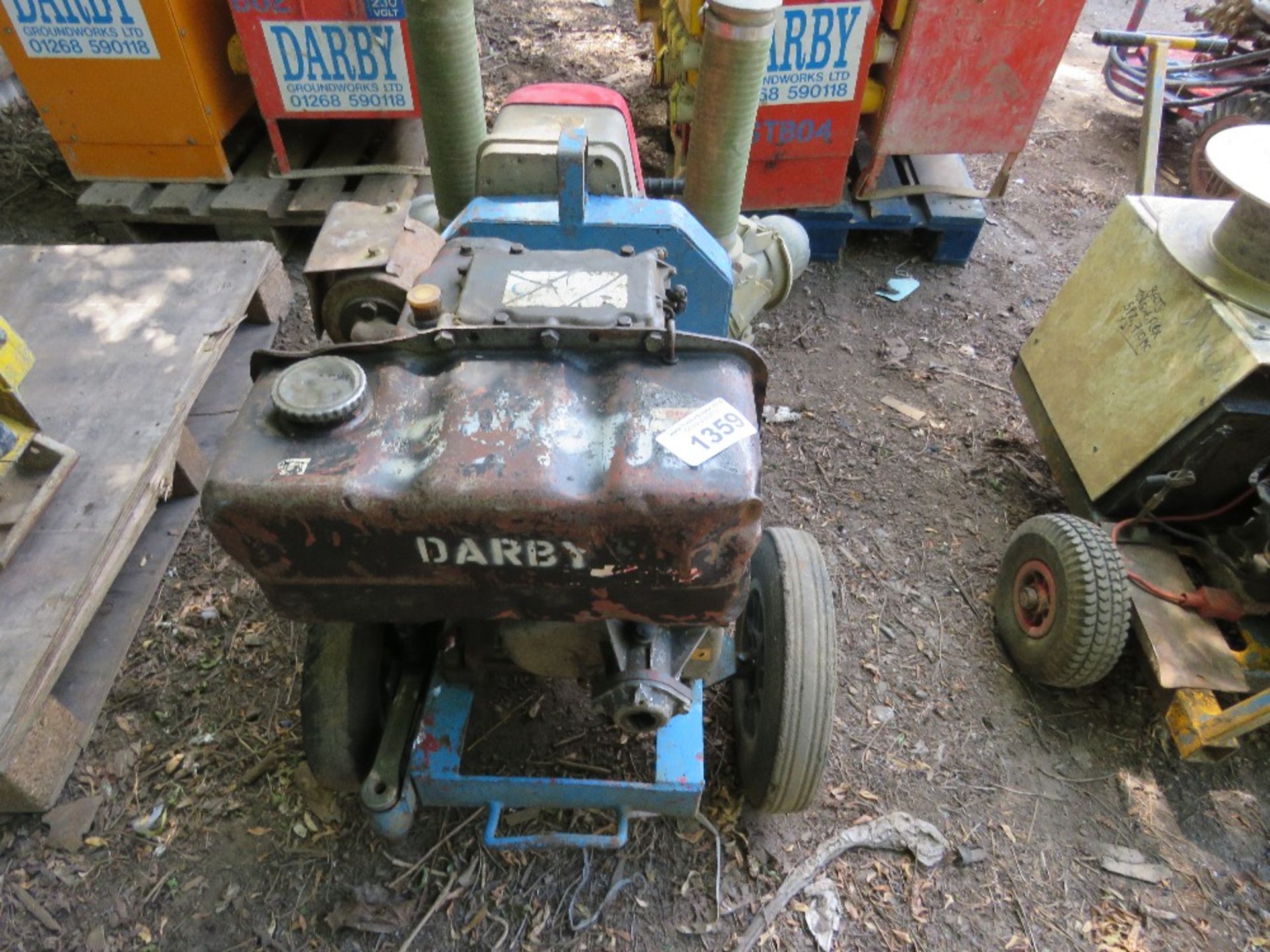 DIESEL ENGINED WATER PUMP. DIRECT FROM A LOCAL GROUNDWORKS COMPANY AS PART OF THEIR RESTRUCTURING - Image 2 of 3