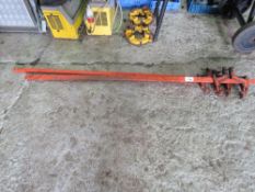 2 X LARGE F CLAMPS, 6FT LENGTH APPROX. THIS LOT IS SOLD UNDER THE AUCTIONEERS MARGIN SCHEME, THEREFO
