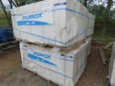 4 X PACKS OF DUROX LIGHTWEIGHT BUILDING BLOCKS 60 X 14 X 20CM APPROX, 50NO PER PACK, 100NO IN TOTAL