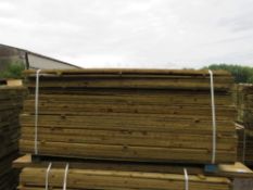 LARGE PACK OF PRESSURE TREATED FEATHER EDGE FENCE CLADDING TIMBER BOARDS: 1.8M LENGTH X 10CM WIDTH A