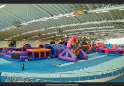 MEGA INFLATABLE OBSTACLE COURSE. INCLUDES BLOWERS. SOURCED FROM COUNCIL PROJECT. BELIEVED PURCHASED